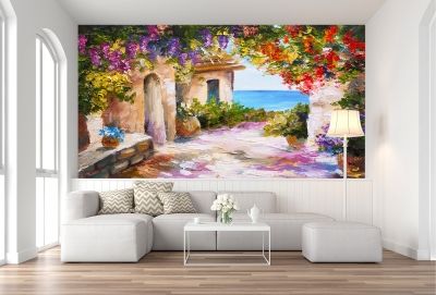 T9042 Wallpaper Art summer sea landscape 