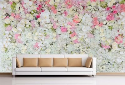 T9064 Wallpaper Wall of flowers