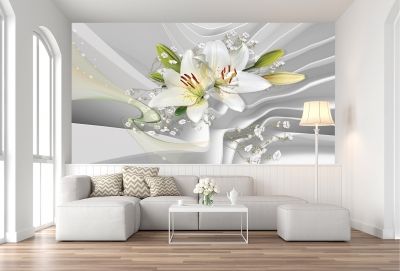 T0774 Wallpaper 3D Abstraction - Lilium