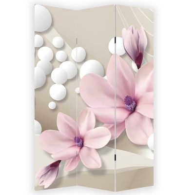 P9026 Decorative Screen Room divider Magnolias and spheres (3,4,5 or 6 panels)