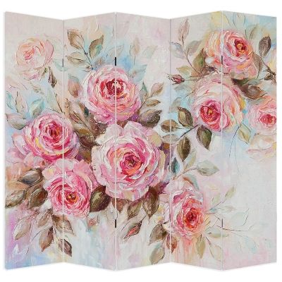 P9060 Decorative Screen Room divider Vintage roses (3,4,5 or 6 panels)