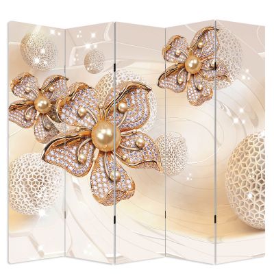 P9093 Decorative Screen Room divider Jewelry and spheres (3,4,5 or 6 panels)