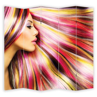 P0150 Decorative Screen Room divider Color hair (3,4,5 or 6 panels)