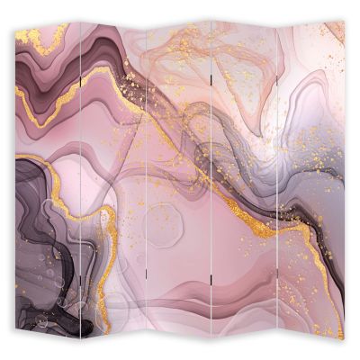 P0790 Decorative Screen Room divider Abstraction -pastel pink  (3,4,5 or 6 panels)