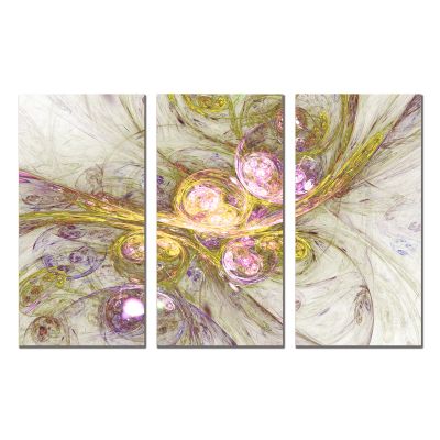 0854 Wall art decoration (set of 3 pieces) Abstraction