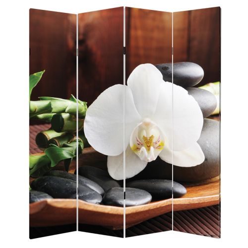 P0117 Decorative Screen Room devider SPA - white orchid (3,4,5 or 6 panels)