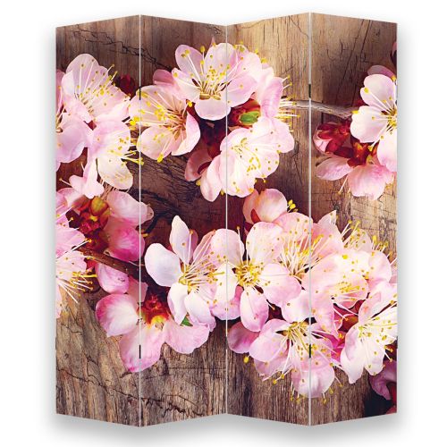 P0844 Decorative Screen Room divider Branch with pink blossoms (3,4,5 or 6 panels)