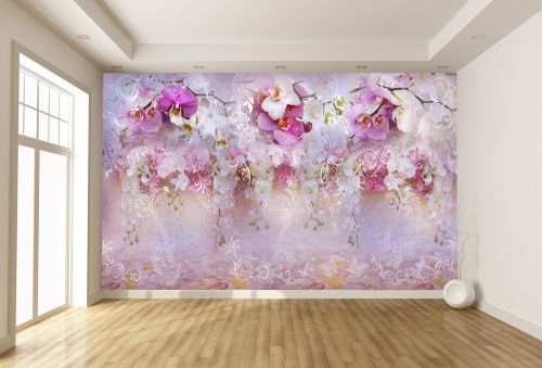 T9179 Wallpaper Wall of orchids