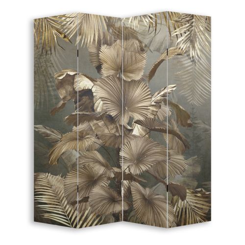 P0897 Decorative Screen Room divider Tropical leaves (3,4,5 or 6 panels)