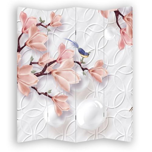 P9189 Decorative Screen Room divider Flowers and birds (3, 4, 5 or 6 panels)