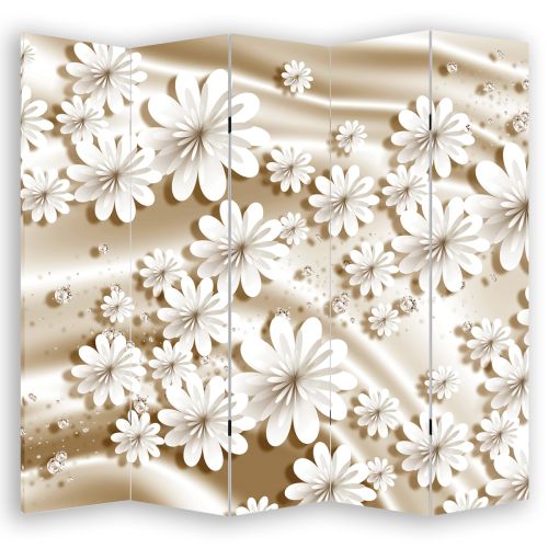 P9191 Decorative Screen Room divider Flowers and diamonds (3, 4, 5 or 6 panels)