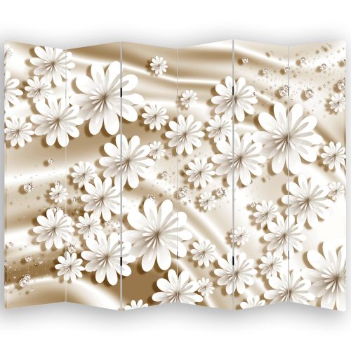 P9191 Decorative Screen Room divider Flowers and diamonds (3, 4, 5 or 6 panels)