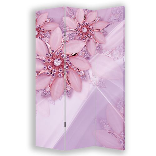 P9193 Decorative Screen Room divider Flowers and diamonds (3, 4, 5 or 6 panels)