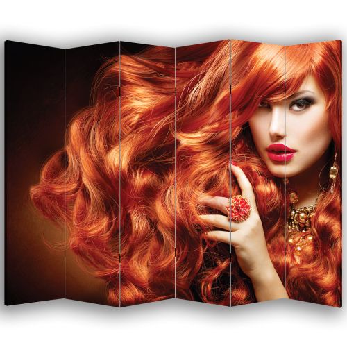 P0898 Decorative Screen Room divider Woman with red hair (3,4,5 or 6 panels)