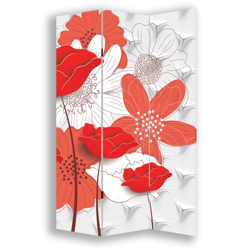 P9195 Decorative Screen Room divider Flowers (3, 4, 5 or 6 panels)