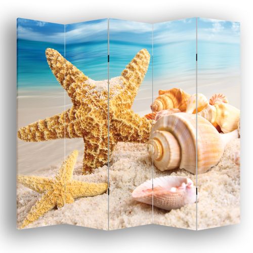 P0043 Decorative Screen Room divider Sea creatures (3,4,5 or 6 panels)