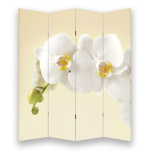 P0347 Decorative Screen Room divider Gentle white orchid (3,4,5 or 6 panels)