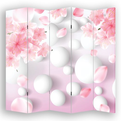 P9200 Decorative Screen Room divider Abstraction flowers and spheres (3,4,5 or 6 panels)