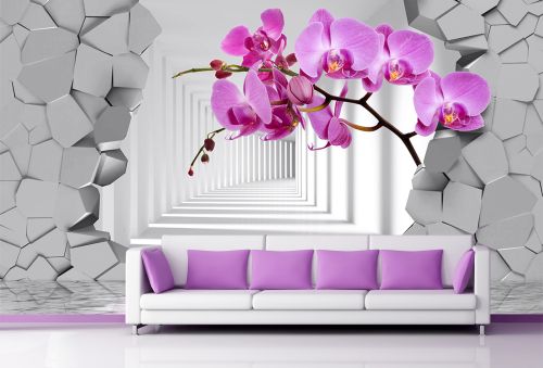 T907 Wallpaper Orchids