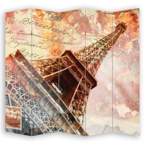 P0396 Decorative Screen Room divider Paris vintage (3,4,5 or 6 panels)