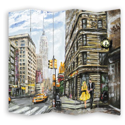 P0414 Decorative Screen Room devider New York (3,4,5 or 6 panels)