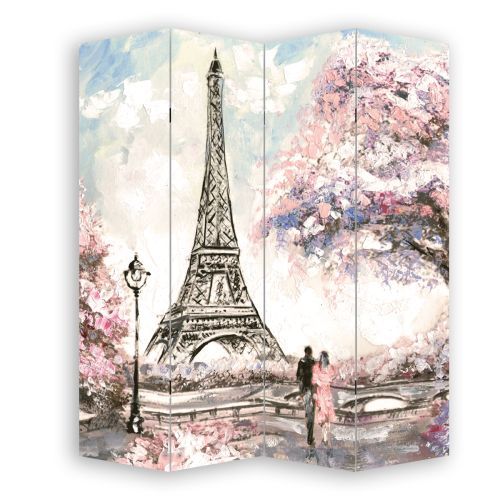 P0415 Decorative Screen Room divider Paris art (3,4,5 or 6 panels)