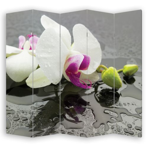 P0439 Decorative Screen Room divider White orchid (3,4,5 or 6 panels)