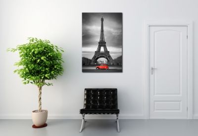 Paris black and white canvas art decoration