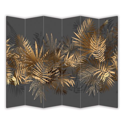 P0835 Decorative Screen Room divider Golden leaves (3,4,5 or 6 panels)