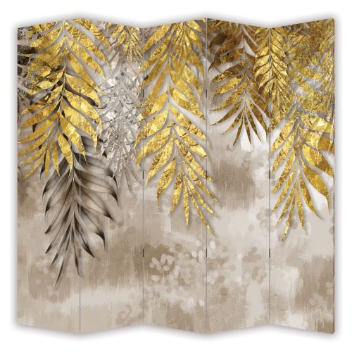 P0953 Decorative Screen Room divider Golden leaves (3,4,5 or 6 panels)