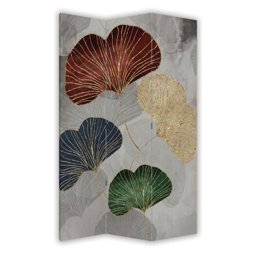 P0954 Decorative Screen Room divider Abstract leaves (3,4,5 or 6 panels)