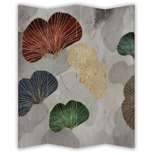 P0954 Decorative Screen Room divider Abstract leaves (3,4,5 or 6 panels)