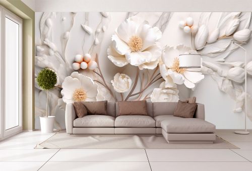 T9230 Wallpaper 3D flowers