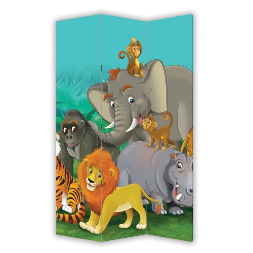 P9033 Decorative Screen Room divider Jungle animals (3,4,5 or 6 panels)