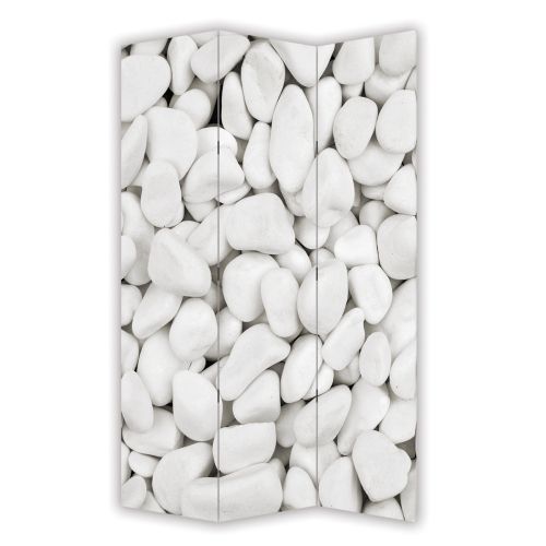 P9143 Decorative Screen Room divider White stones (3, 4, 5 or 6 panels)