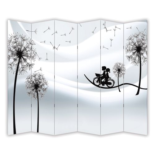 P9217 Decorative Screen Room divider 3D Wallpaper Dandelions (3,4,5 or 6 panels)