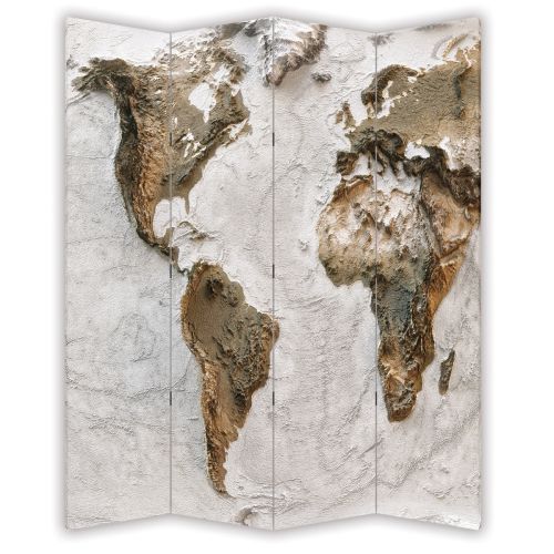 P9232 Decorative Screen Room divider Worldmap (3,4,5 or 6 panels)