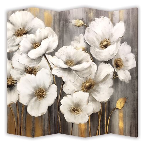 P9231 Decorative Screen Room divider Art Flowers (3, 4, 5 or 6 panels)