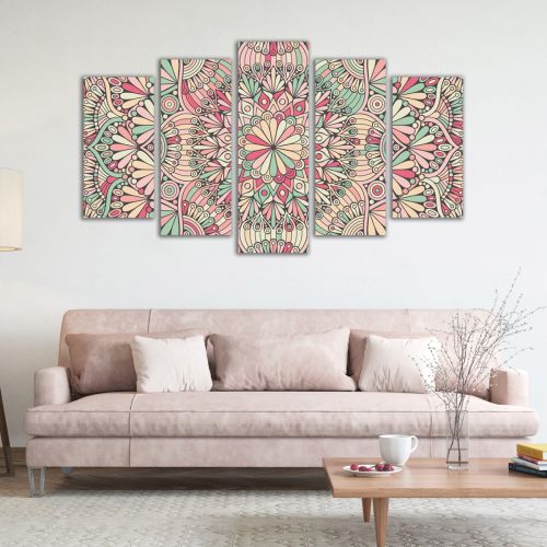 9242 Wall art decoration (set of 5 pieces) Mandalas