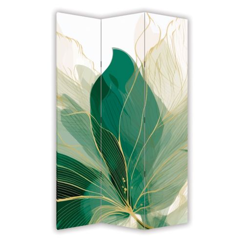 P0984 Decorative Screen Room divider Abstraction with leaves (3,4,5 or 6 panels)