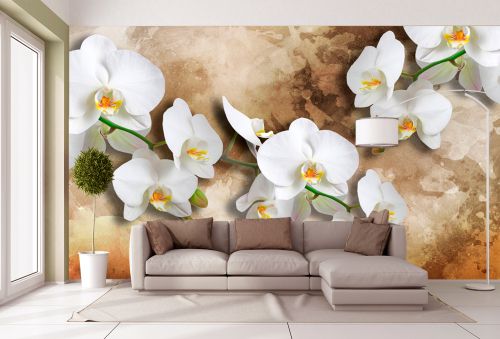 T0998 Wallpaper 3D Orchids