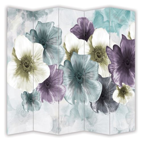 P0990 Decorative Screen Room divider Abstraction with flowers (3,4,5 or 6 panels)