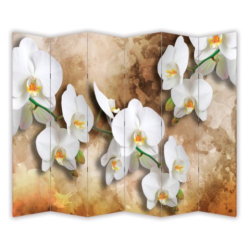 P0998 Decorative Screen Room divider Orchids (3, 4, 5 or 6 panels)