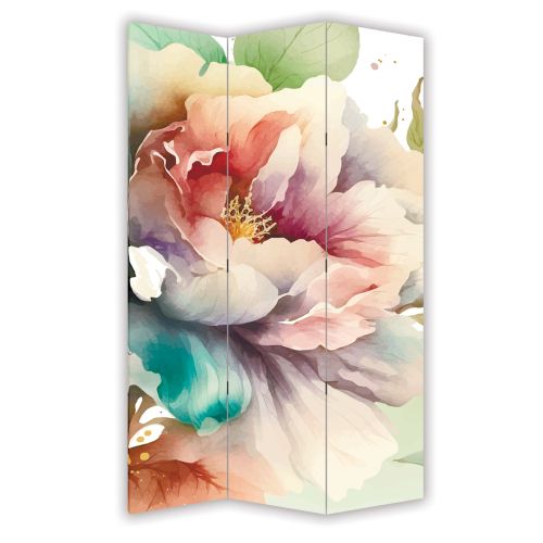 P1011 Decorative Screen Room divider Roses in pastel colors (3,4,5 or 6 panels)