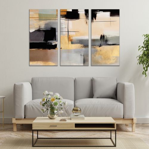 1013 Wall art decoration (set of 3 pieces) Abstraction