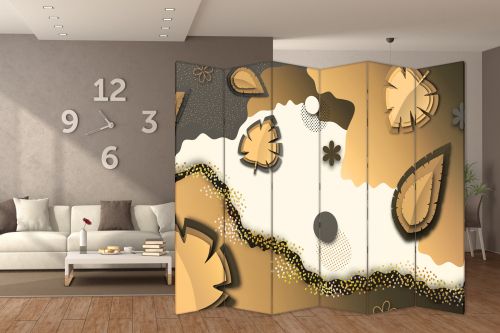 P9263 Decorative Screen Room divider 3D Leaves (3,4,5 or 6 panels)