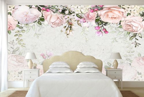 T9265 Wallpaper Vintage Roses