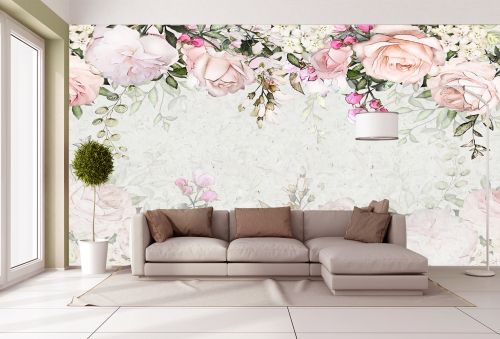 T9265 Wallpaper Vintage Roses