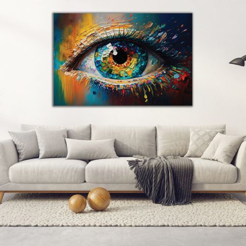 1026 Wall art decoration Colorful eye