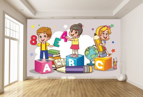 T9274 Wallpaper School-loving kids